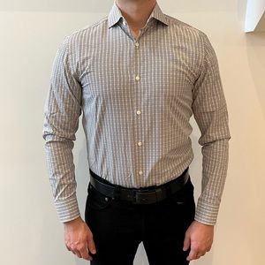 Men’s Hugo Boss “sharp fit” dress shirt